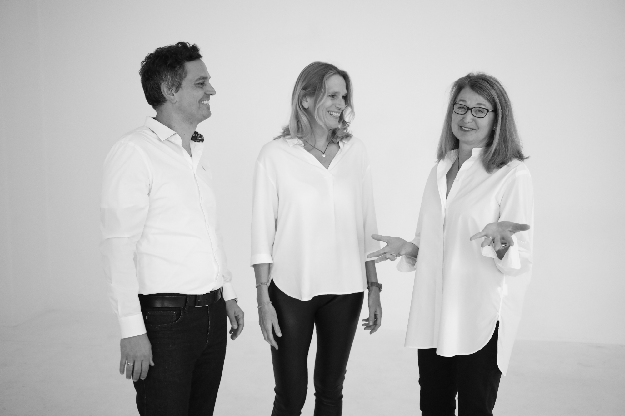 Die drei Co-founder von mermaid & broccoli: Moritz Gekeler, Susanne Schluckebier & Bernadette Büsgen