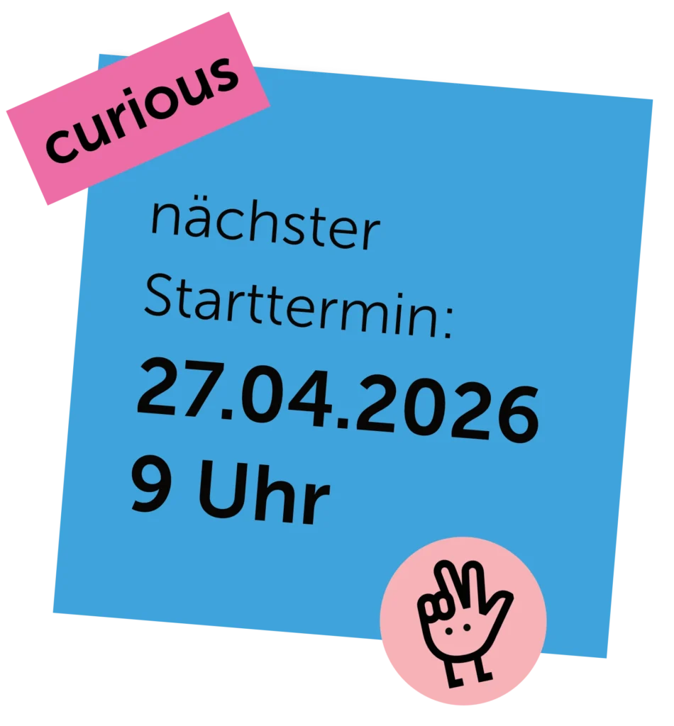 Nächster Starttermin: 27.04.2026, 9 Uhr